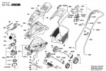 Bosch 3 600 H81 B73 ROTAK 36 Lawnmower Spare Parts